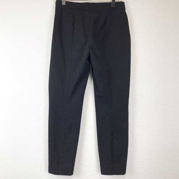 Everlane The Side-Zip Cotton Blend Cropped Black Trouser Pants Career Size 4 - Picture 2 of 10